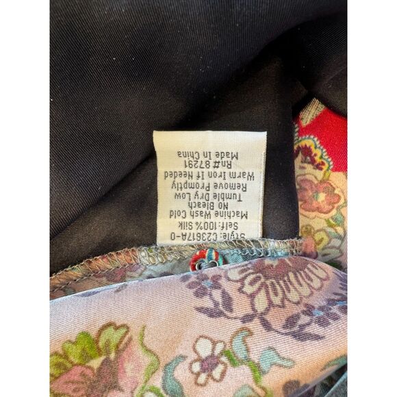 Stunning Johnny Was silk tunic; size small EUC boho chic - Picture 6 of 6